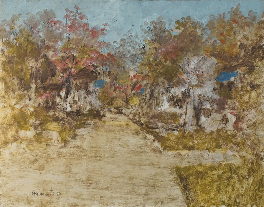 Country road in spring